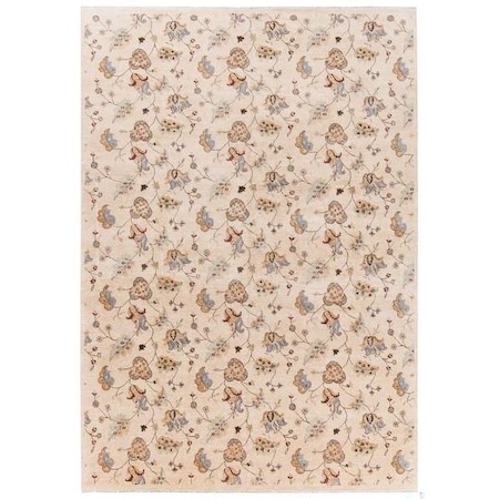 Safavieh 4 ft.-0 in. x 6 ft.-0 in. Small Rectangle Contemporary Agra- Beige Hand Knotted Rug AGR370A-4